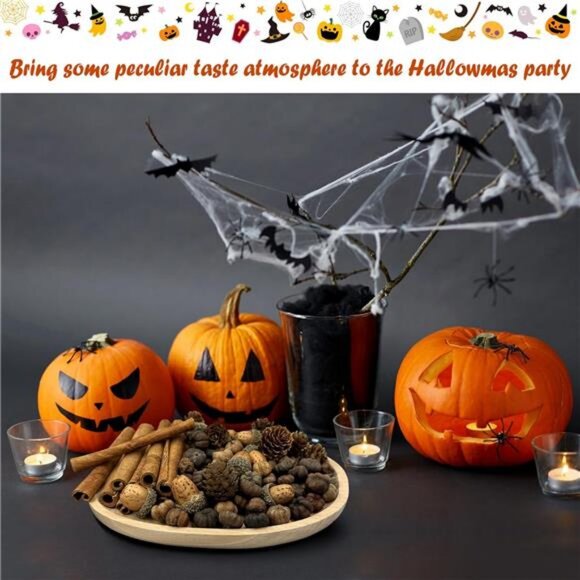 Perfect Fall Potpourri Bowl Filler with Mini Pumpkin, Cinnamon Stick, and More - Picture 3 of 5